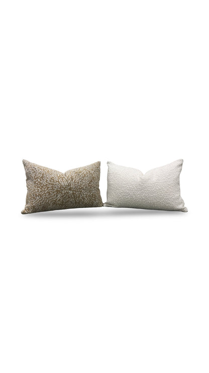 Pollack Fabric Lumbar Pillow Bali Acacia 12x18" Knife Edge Cover