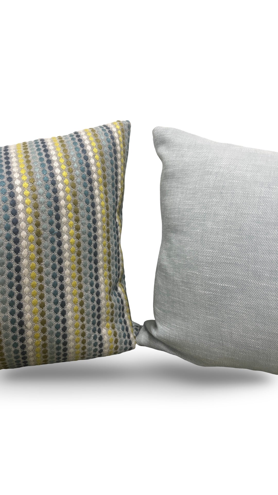 Romo Fabric Lumbar Pillow Elbury Alba Verde 12x18" Knife Edge Cover