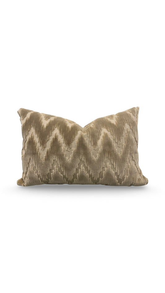 Brentano Fabric Lumbar Pillow Andamento 12x18" Knife Edge Cover
