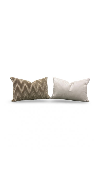 Brentano Fabric Lumbar Pillow Andamento 12x18" Knife Edge Cover