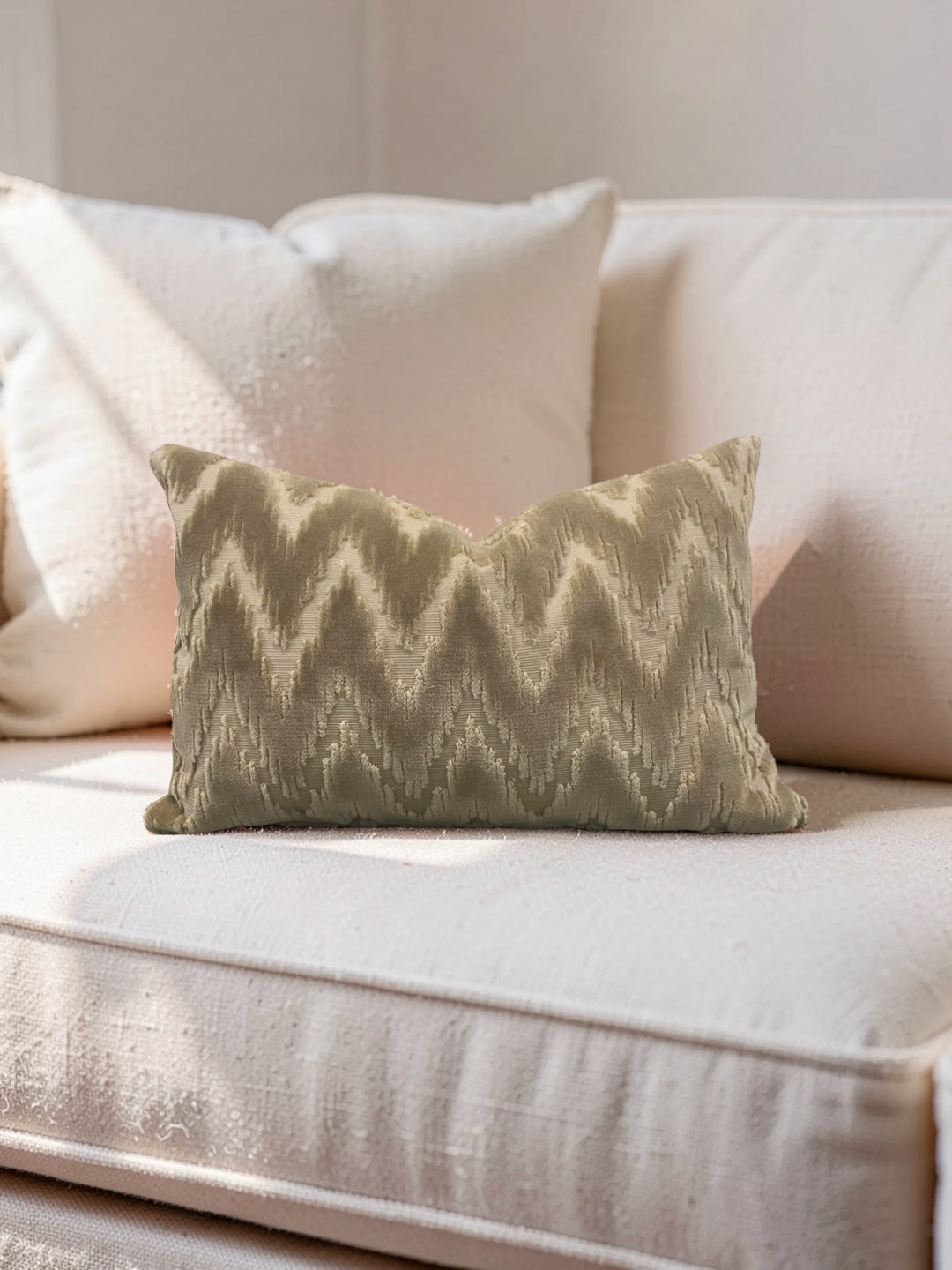 Brentano Fabric Lumbar Pillow Andamento 12x18" Knife Edge Cover