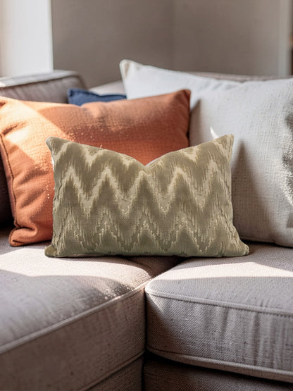 Brentano Fabric Lumbar Pillow Andamento 12x18" Knife Edge Cover