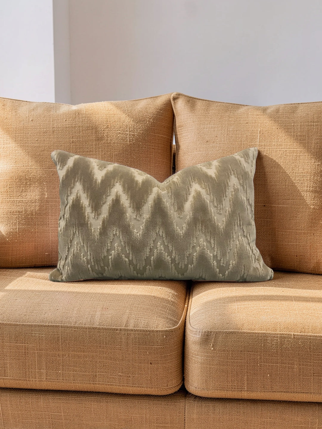 Brentano Fabric Lumbar Pillow Andamento 12x18" Knife Edge Cover
