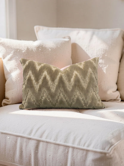 Brentano Fabric Lumbar Pillow Andamento 12x18" Knife Edge Cover