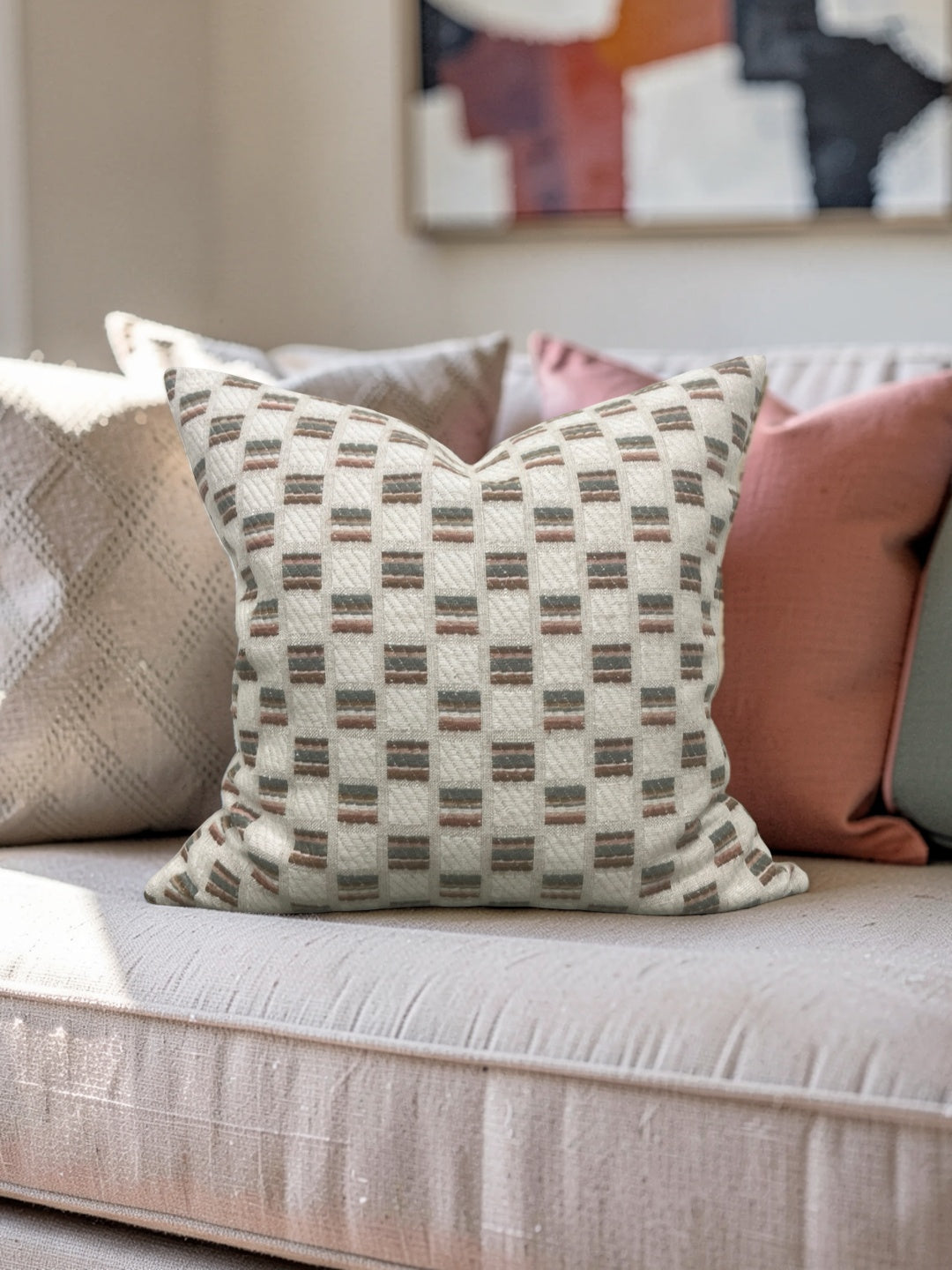 Telafina Decorative Pillow Etta Rose 20x20" Knife Edge Cover