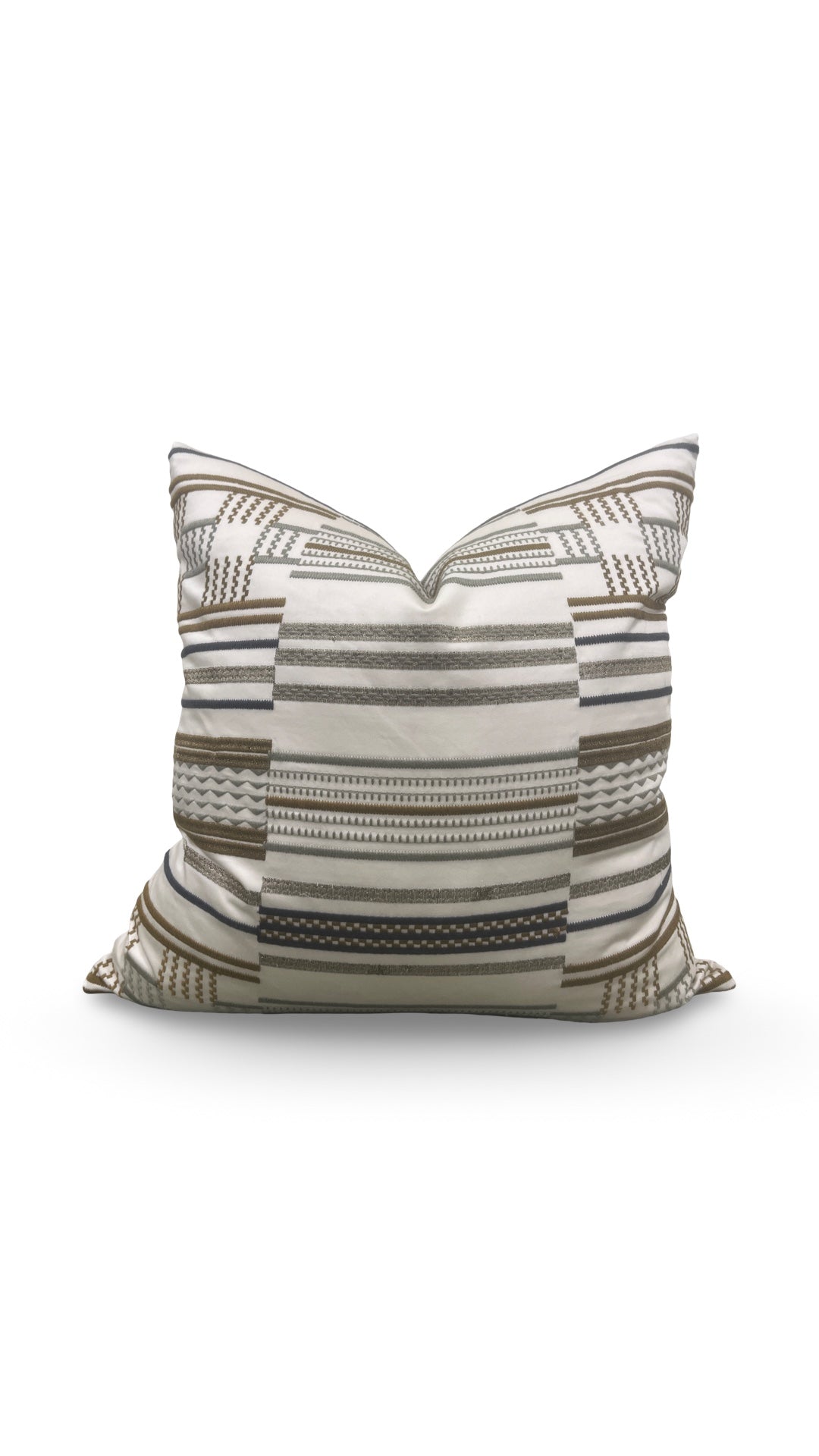 Larsen Fabric Decorative Pillow Hillside Gold 20x20" Knife Edge Cover