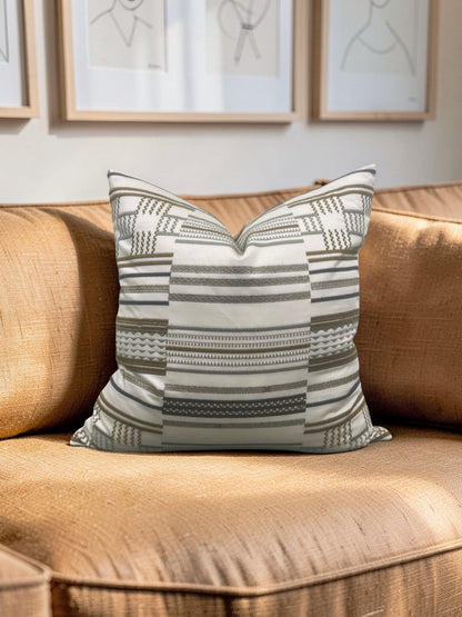 Larsen Fabric Decorative Pillow Hillside Gold 20x20" Knife Edge Cover