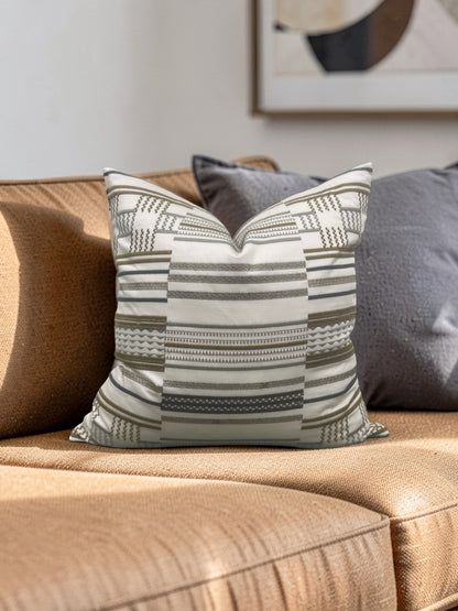 Larsen Fabric Decorative Pillow Hillside Gold 20x20" Knife Edge Cover
