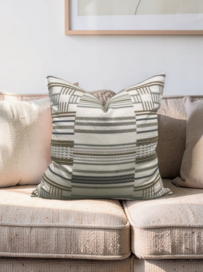 Larsen Fabric Decorative Pillow Hillside Gold 20x20" Knife Edge Cover