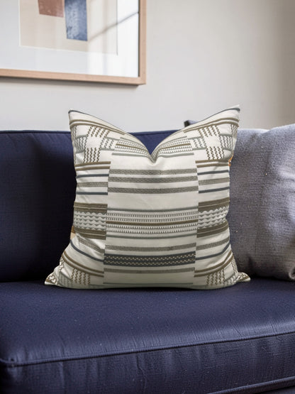 Larsen Fabric Decorative Pillow Hillside Gold 20x20" Knife Edge Cover