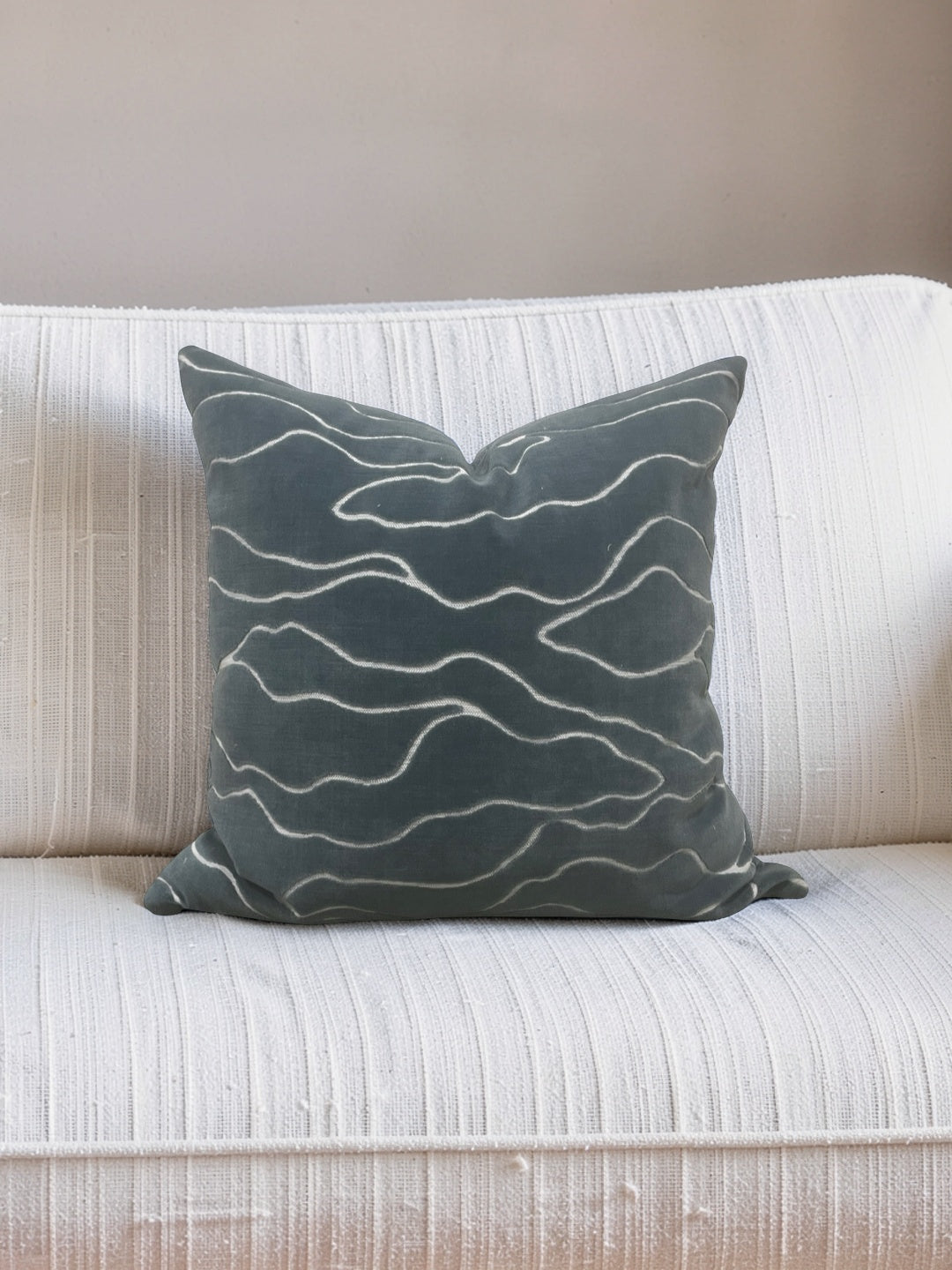 Pollack Fabric Decorative Pillow Honolulu Oasis 20x20" Knife Edge Cover