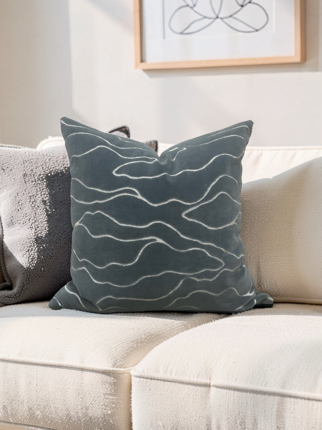 Pollack Fabric Decorative Pillow Honolulu Oasis 20x20" Knife Edge Cover