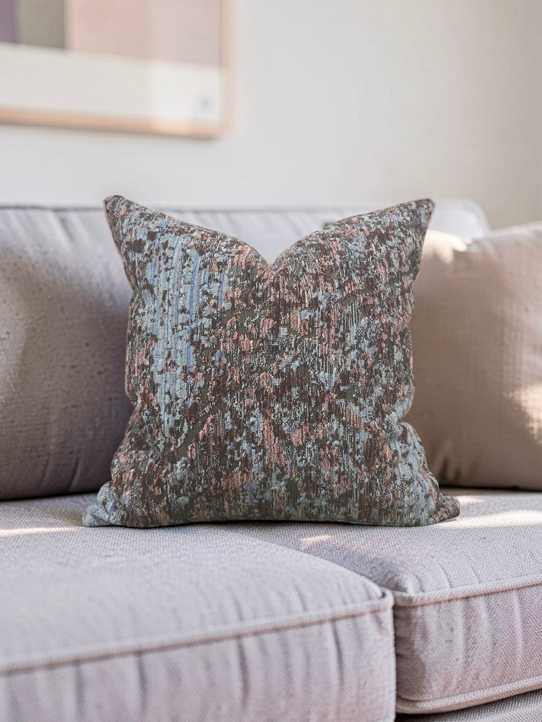 HBF Textiles Decorative Pillow Fields of Velvet Wild Blossom 18x18" Knife Edge Cover