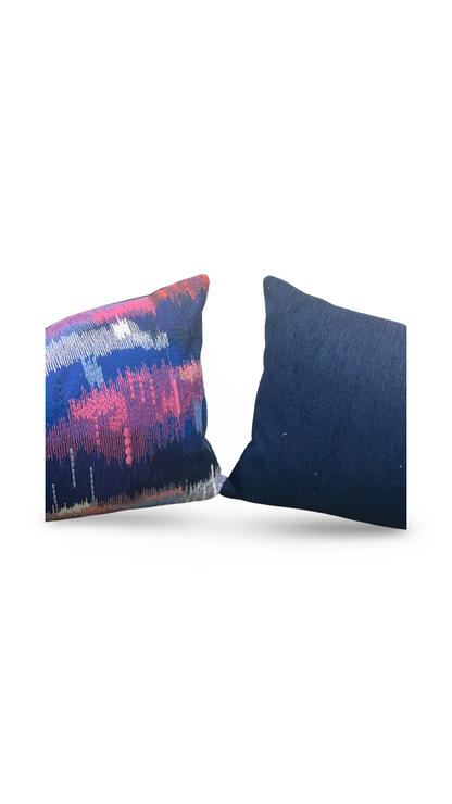 Wilderness Lapis Carnelian Ruby 12X18" Knife Edge Decorative Lumbar Pillow