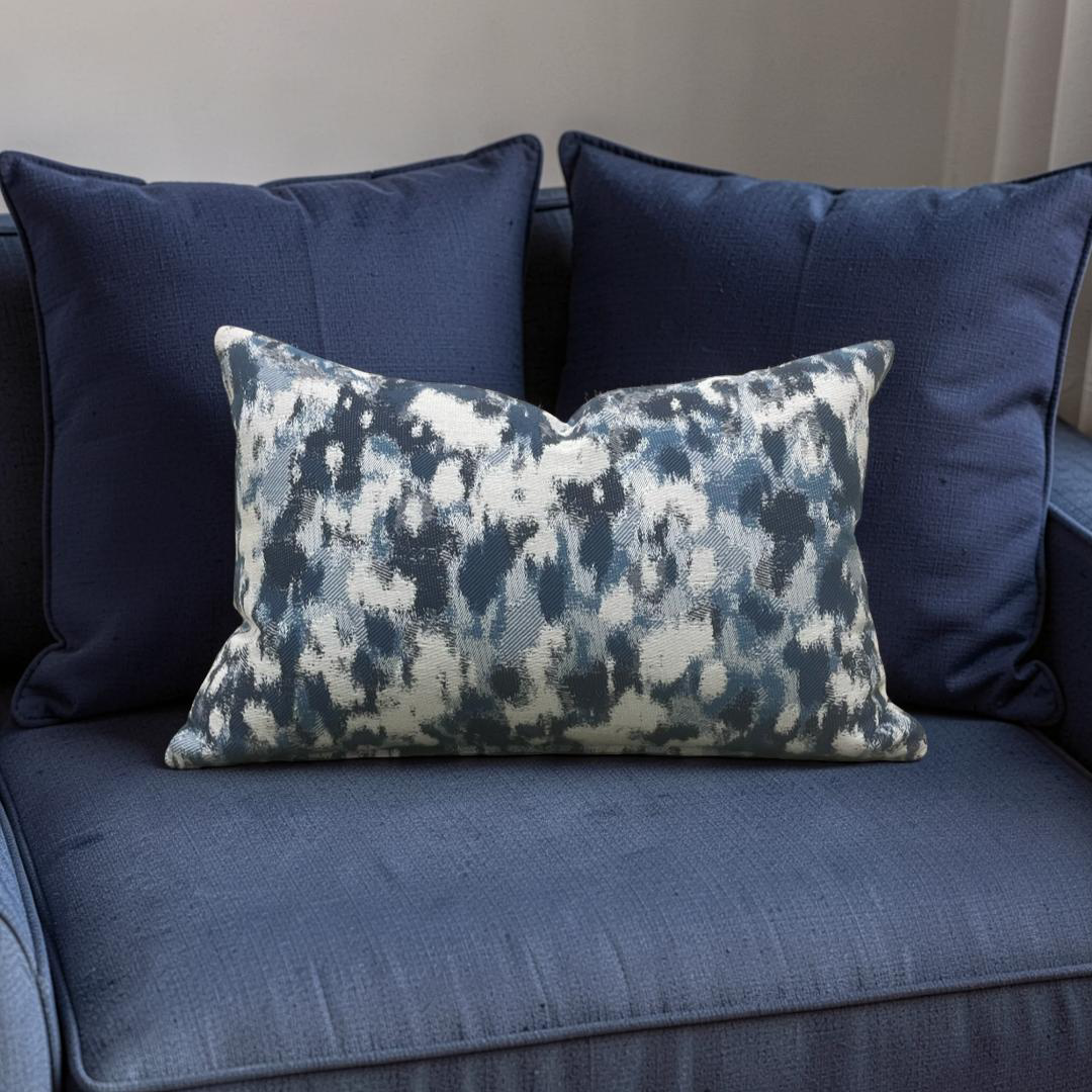 Jim Thompson Lumbar Pillow Plumeria Ocean 12x18" Knife Edge Cover