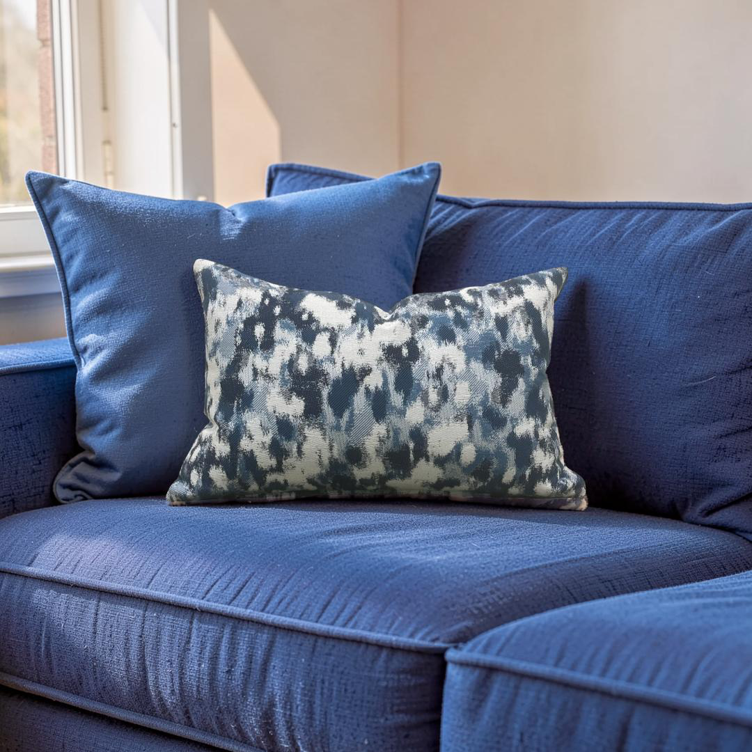 Jim Thompson Lumbar Pillow Plumeria Ocean 12x18" Knife Edge Cover