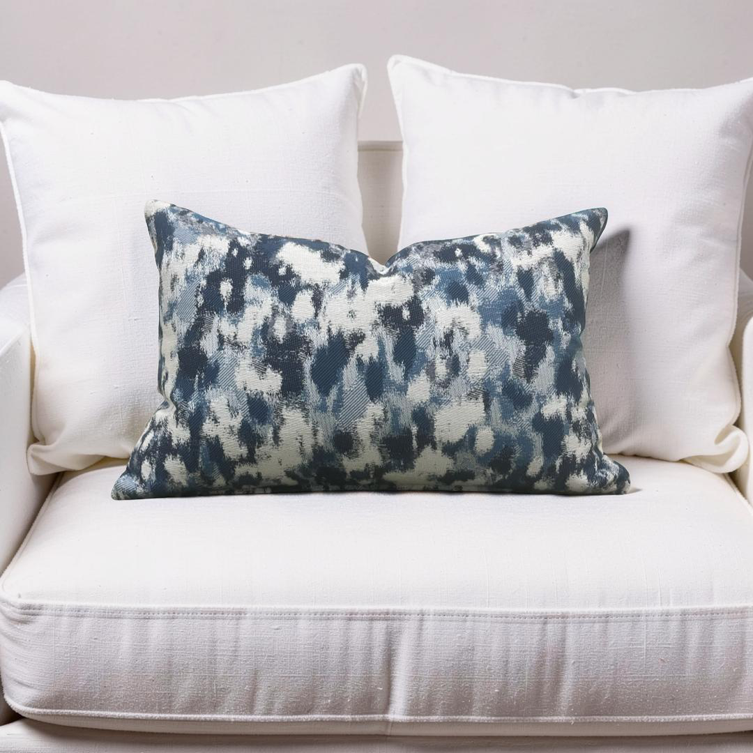 Jim Thompson Lumbar Pillow Plumeria Ocean 12x18" Knife Edge Cover