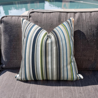 Outdoor Jim Thompson Pillow Pool Party Maritime 20x20" Knife Edge Cover