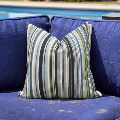 Outdoor Jim Thompson Pillow Pool Party Maritime 20x20" Knife Edge Cover