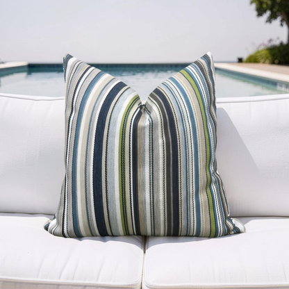 Outdoor Jim Thompson Pillow Pool Party Maritime 20x20" Knife Edge Cover