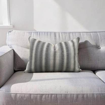 Lumbar Pillow Rattler Natural 12x18" Knife Edge Cover