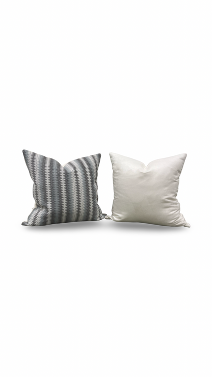 Decorative Pillow Rattler Natural 20x20" Knife Edge Cover