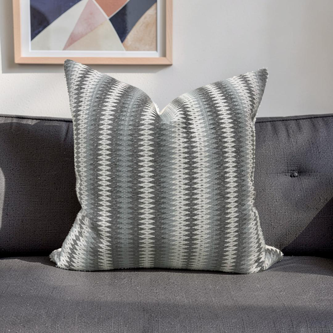 Decorative Pillow Rattler Natural 20x20" Knife Edge Cover