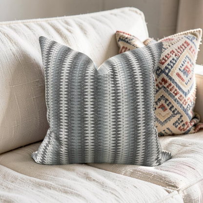 Decorative Pillow Rattler Natural 20x20" Knife Edge Cover