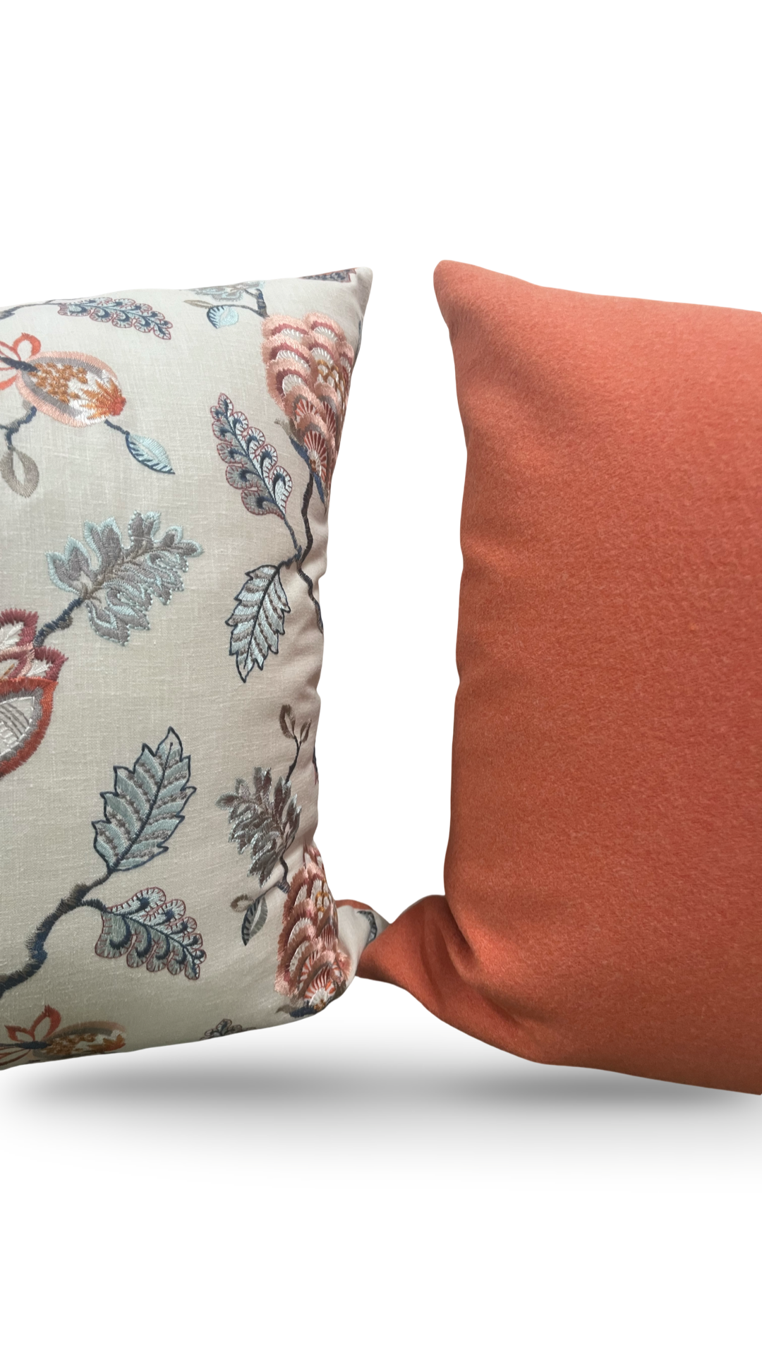 Designer Fabric Grand Bouquet Sorbet 22x22" Knife Edge Decorative Throw Pillow