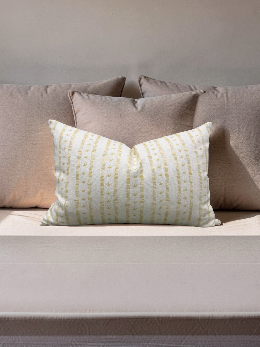 Kate Medlicott Lumbar Pillow Meuse Macaron 12x18" Knife Edge Cover