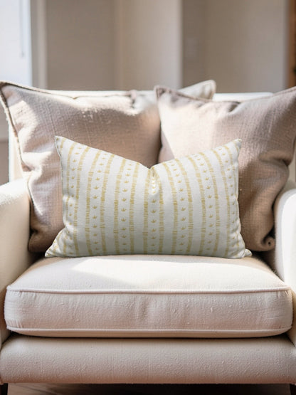 Kate Medlicott Lumbar Pillow Meuse Macaron 12x18" Knife Edge Cover