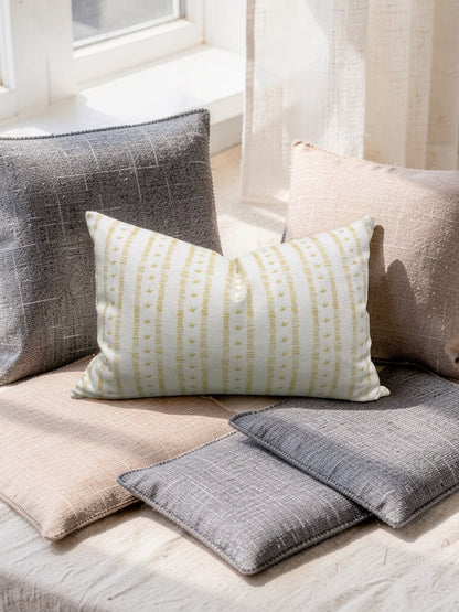 Kate Medlicott Lumbar Pillow Meuse Macaron 12x18" Knife Edge Cover