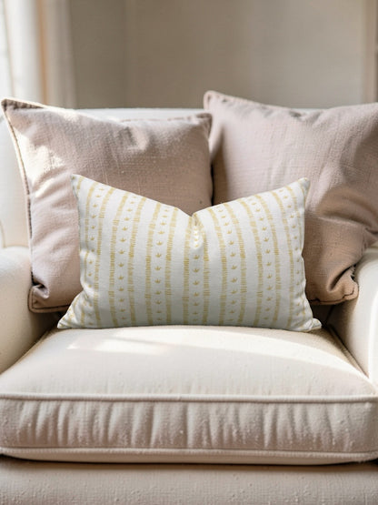 Kate Medlicott Lumbar Pillow Meuse Macaron 12x18" Knife Edge Cover