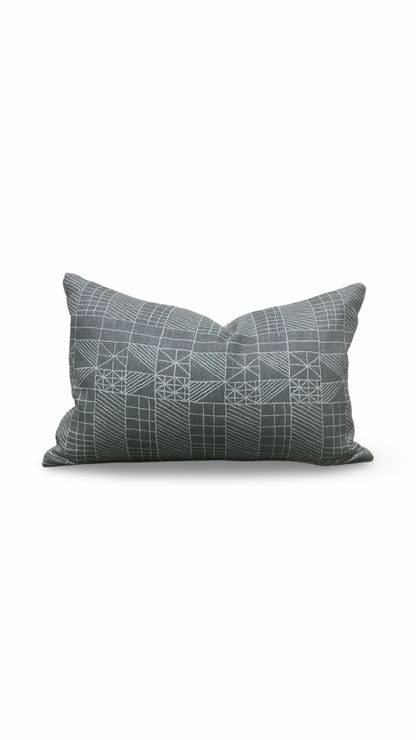 Architects Quilt 12X18" Knife Edge Decorative Lumbar Pillow