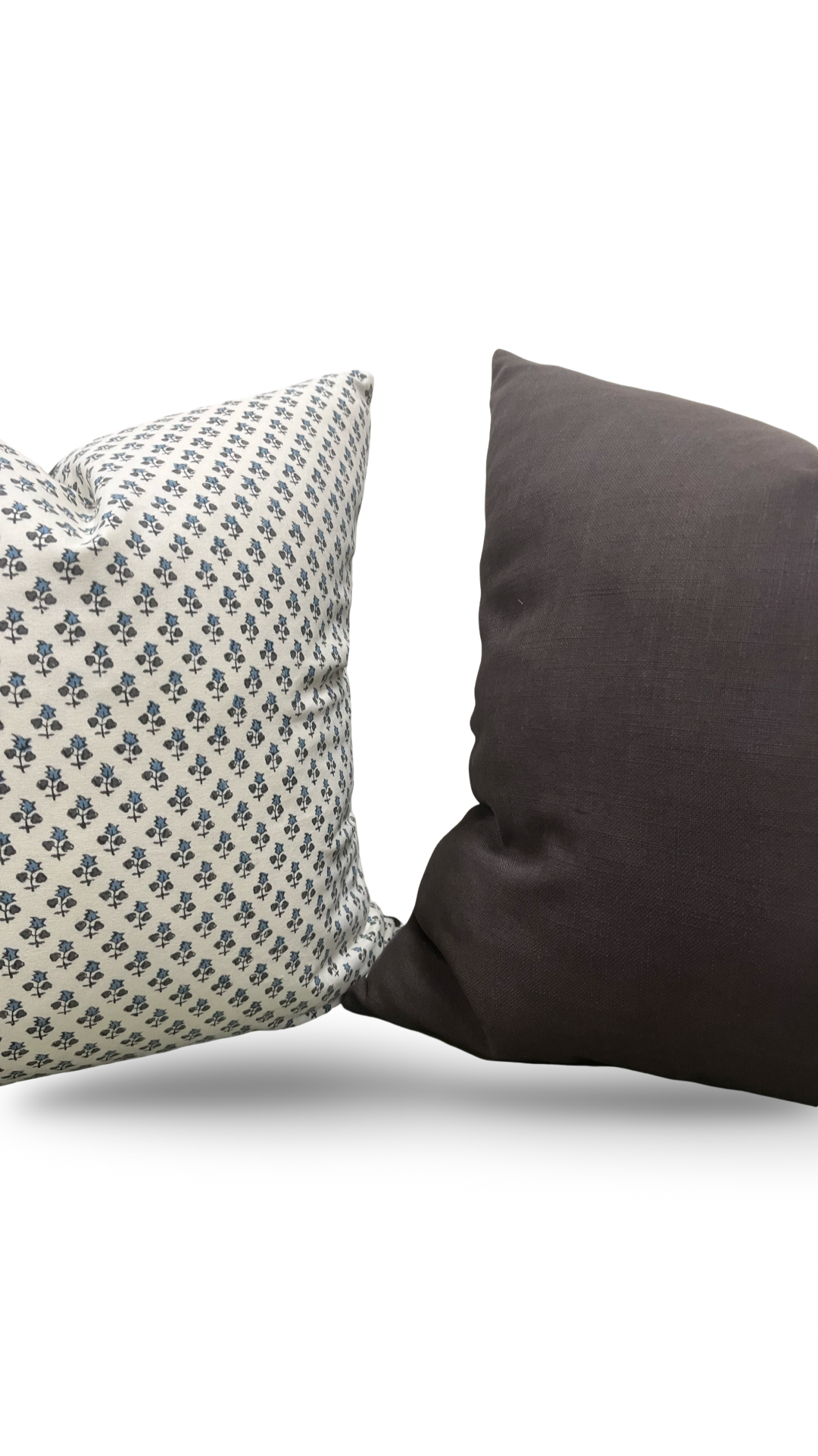 Decorative Pillow Mobby Indigo 22x22" Knife Edge Cover