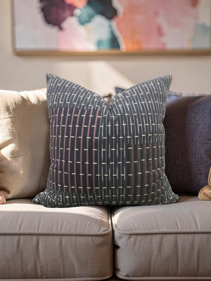 Kettlewell Collection Decorative Pillow Vera Indigo 20x20" Knife Edge Cover