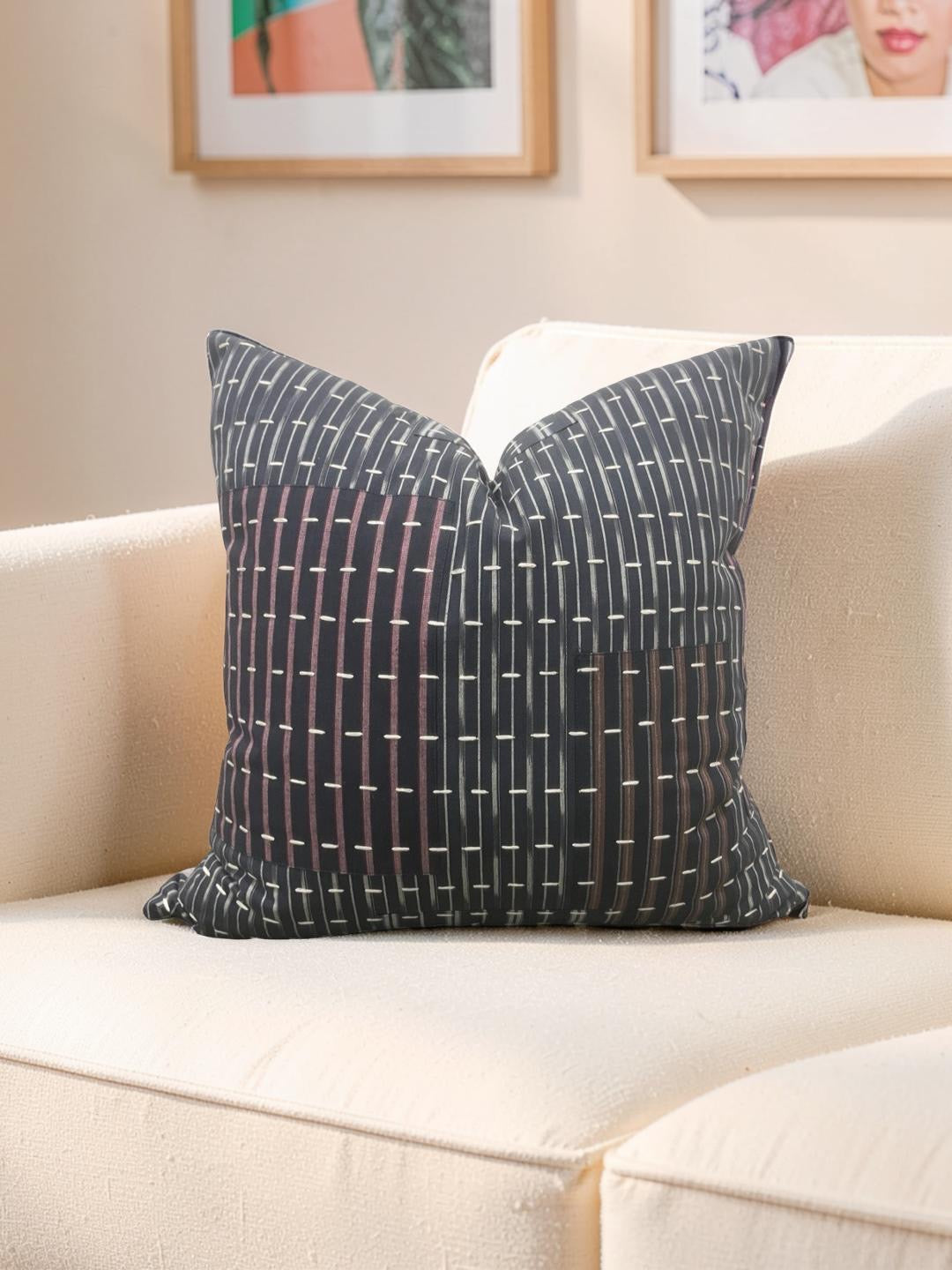 Kettlewell Collection Decorative Pillow Vera Indigo 20x20" Knife Edge Cover