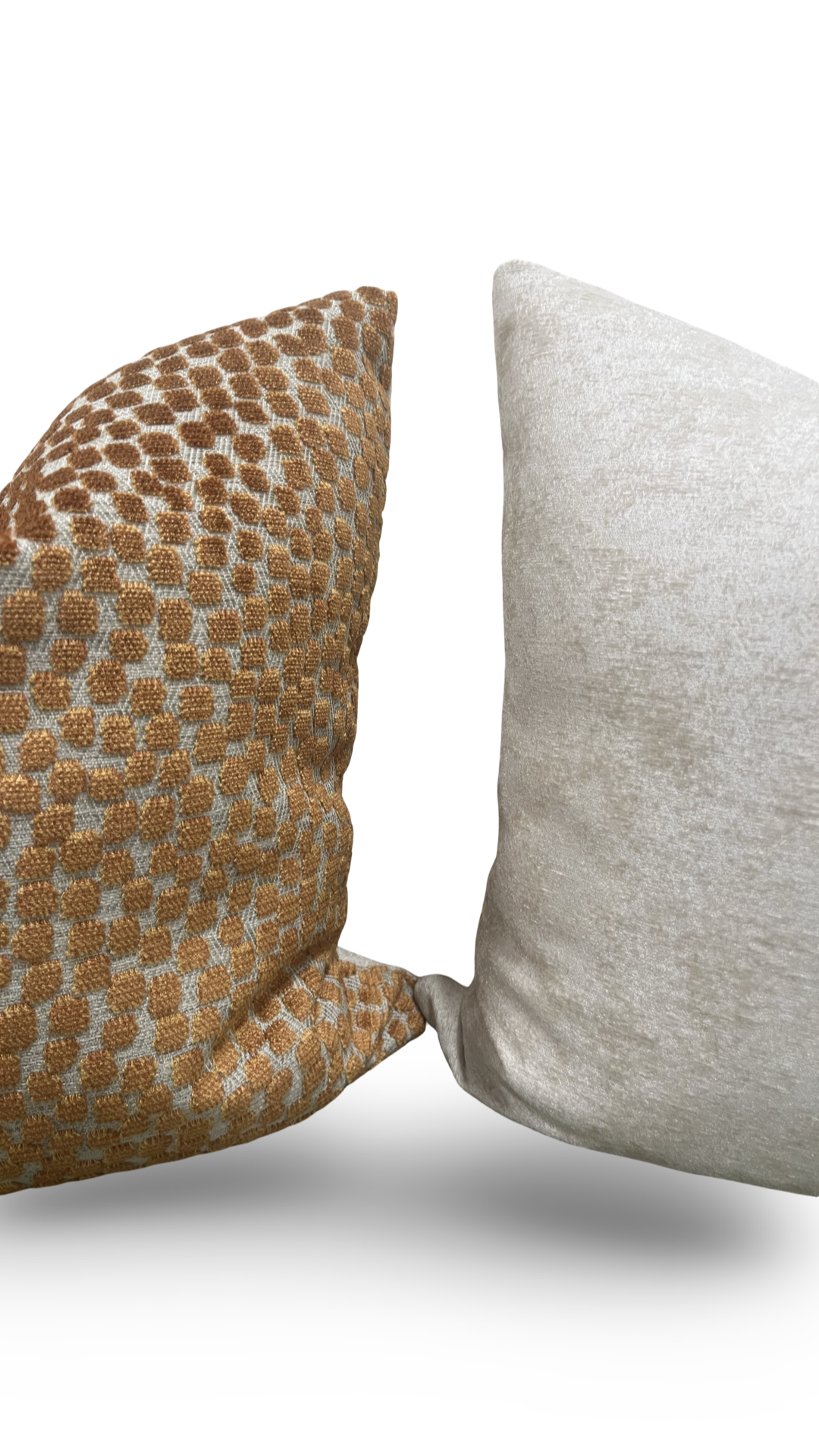 Polka Dot Decorative Pillow Flurries Terracotta 20x20" Knife Edge Cover