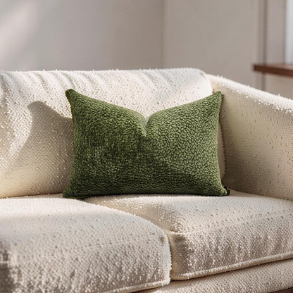 Lumbar Pillow Barton Chenille 12x18" Knife Edge Cover