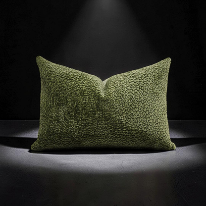 Lumbar Pillow Barton Chenille 12x18" Knife Edge Cover