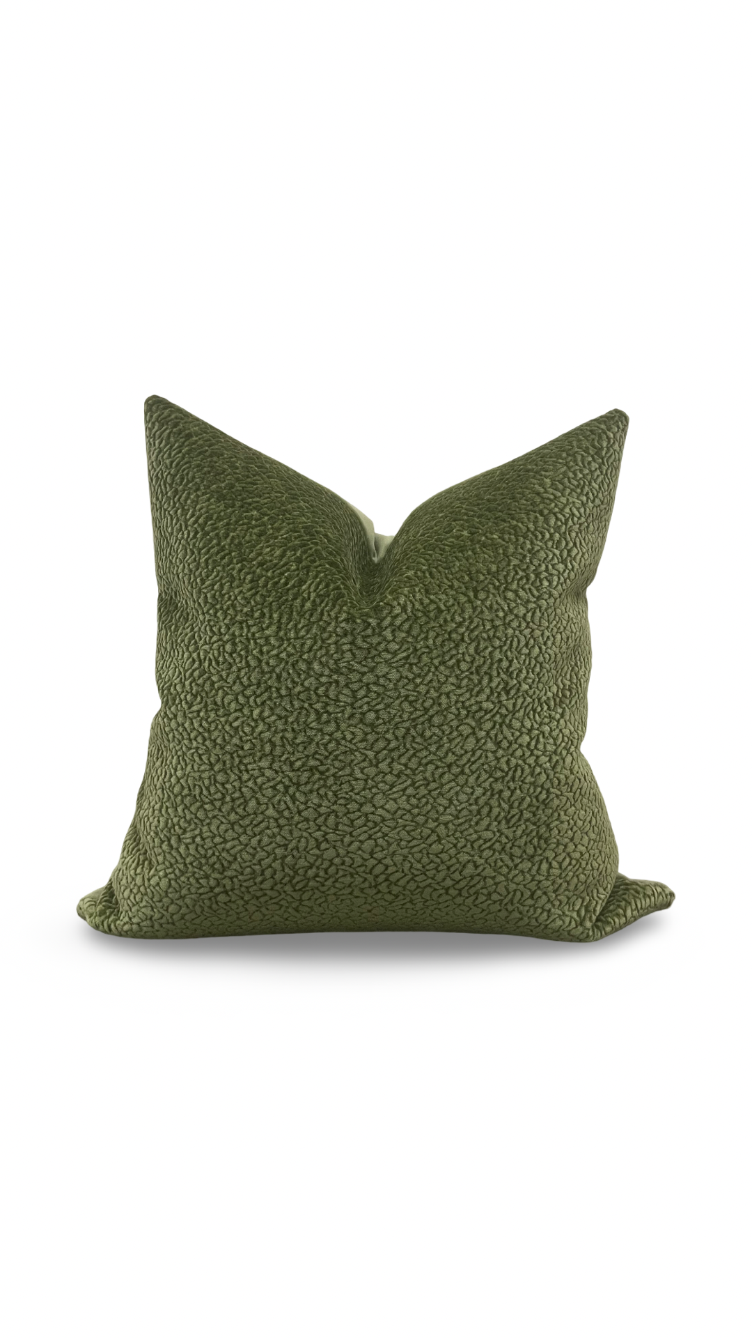Chenille Decorative Pillow Barton Basil 22x22" Knife Edge Cover
