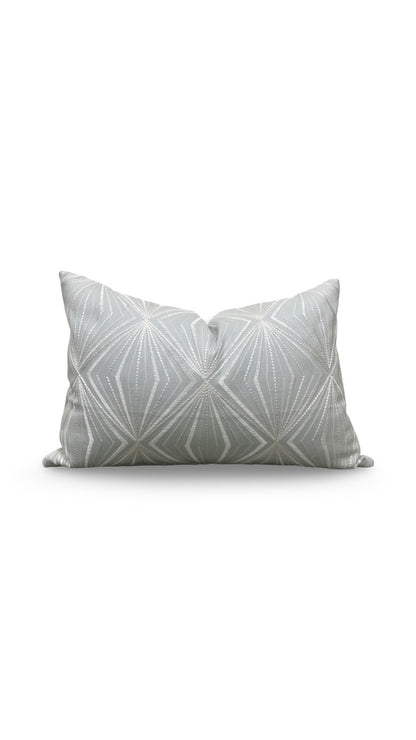 Kravet Lumbar Pillow Rare Diamond Mineral 12x18" Knife Edge Cover