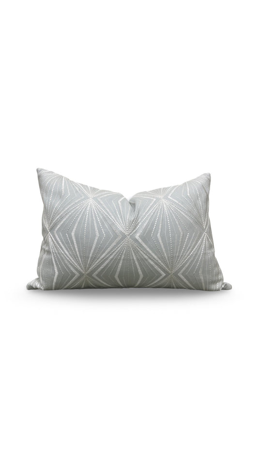 Kravet Lumbar Pillow Rare Diamond Mineral 12x18" Knife Edge Cover