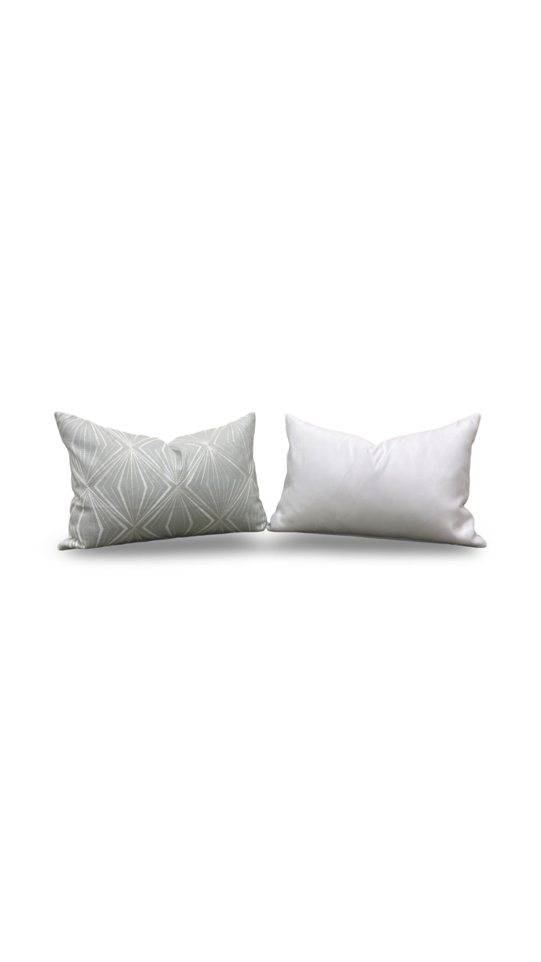 Kravet Lumbar Pillow Rare Diamond Mineral 12x18" Knife Edge Cover