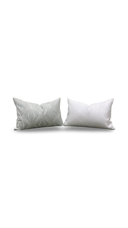 Kravet Lumbar Pillow Rare Diamond Mineral 12x18" Knife Edge Cover