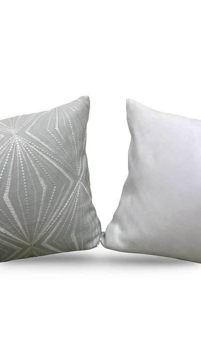 Kravet Lumbar Pillow Rare Diamond Mineral 12x18" Knife Edge Cover