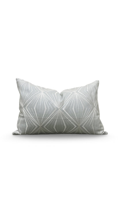 Kravet Lumbar Pillow Rare Diamond Mineral 12x18" Knife Edge Cover