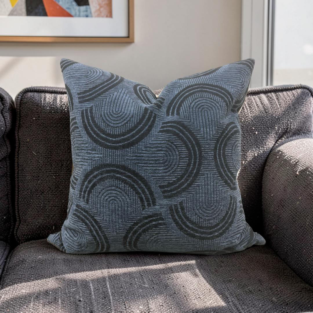 Decorative Pillow Arcadia Midnight 20x20" Knife Edge Cover