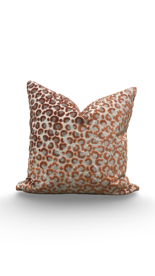 Animal Print Decorative Pillow Pokot Spice 20x20" Knife Edge Cover