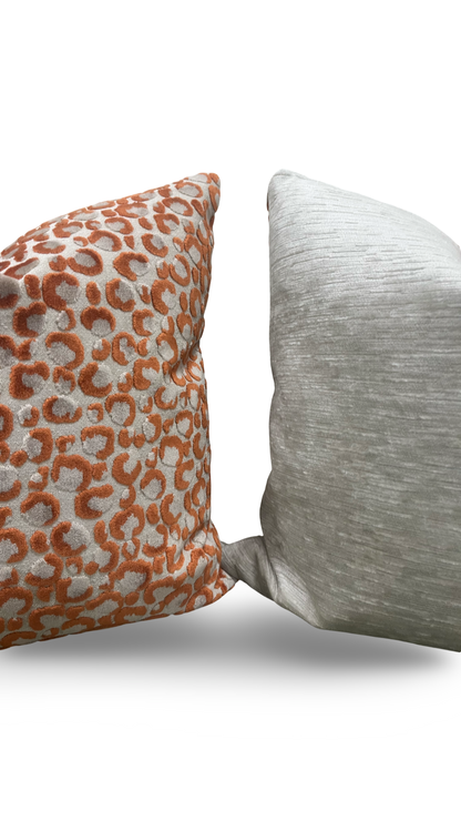 Animal Print Decorative Pillow Pokot Spice 20x20" Knife Edge Cover